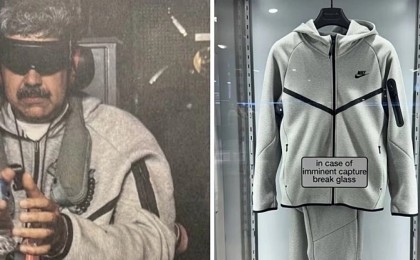 Мадуро қамауға алынғанда киген спорттық костюм лезде әлемдік трендке айналды