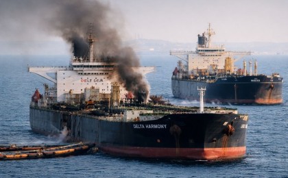 Қазақстандық мұнай тиелген екі танкерге дрондар шабуыл жасады