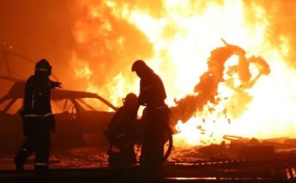 Ақтөбеде көлік өртеніп, 3 адам тірідей жанып кетті