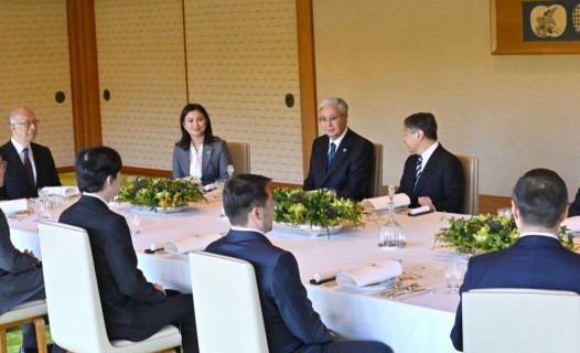 Император Нарухито Тоқаевты Жапония сарайында күтіп алды