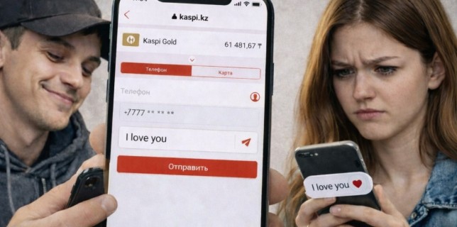 Алматы облысында «сүйген» қызына Kaspi.kz арқылы аз ақша салып, астына хат жазған жігіт сотталды