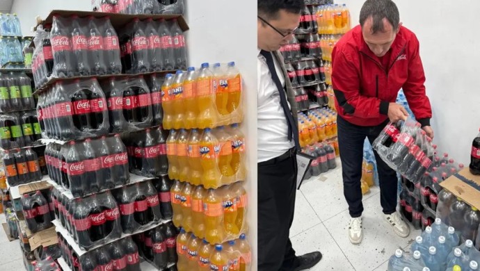 Шымкенттің саудагерлері «Coca-Cola» сусынын қолдан жасап, оны базарда тоннасымен сатқан – енді олар сотталады