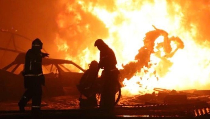 Ақтөбеде көлік өртеніп, 3 адам тірідей жанып кетті