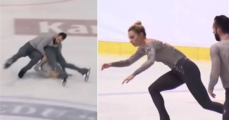 Мәнерлеп сырғанаушы мұзға баспен құлады