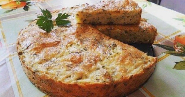 Ірімшік пен картоп қосылған пирог