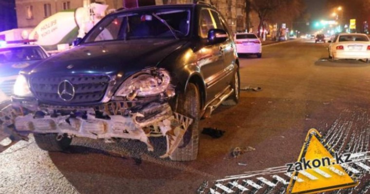 Жол апатын жасаған мас жүргізуші оқиға орнынан қашып кете жаздады