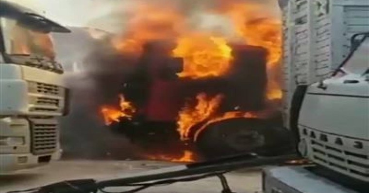 Қарағандыда жүк көлігі жарылды | КТК