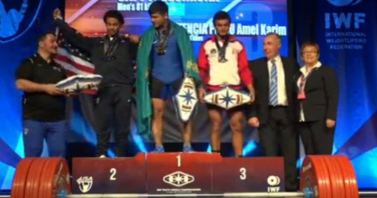 Үшінші алтын! Ауыр атлетикадан жасөспірімдер арасындағы ӘЧ сәтті өтуде