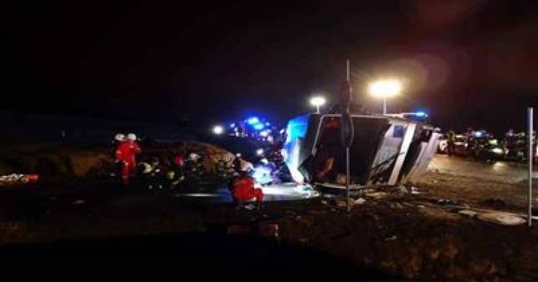 Автобус апатқа ұшырап, бір адам көз жұмды