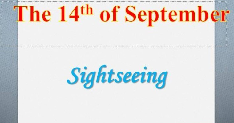 Sightseeing слайд,презентация - Шет тілі - Презентация на казахском языке - Қазақша презентация