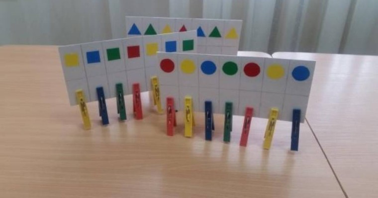 Дидактическая игра «Умные прищепки» - Балабақшадағы ойындар - Bilim