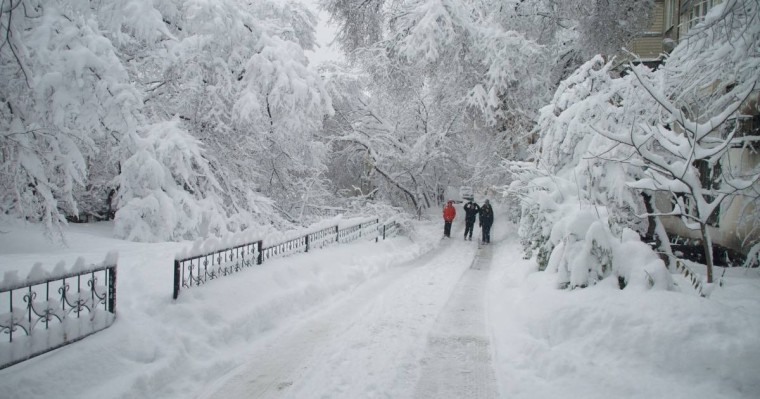 Алматыда қалыңдығы 20 сантиметр қар жауды