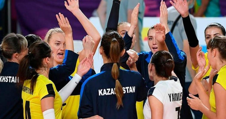 2019年亚洲女子排球锦标赛：哈萨克斯坦队战胜印度尼西亚
