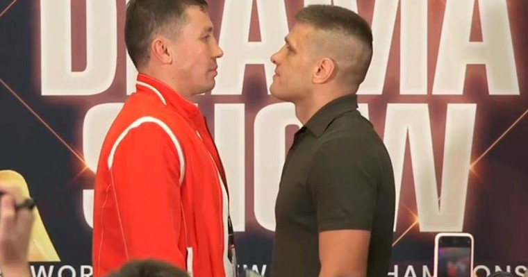 职业拳击：戈洛夫金与德列维奇杨科首次面对面