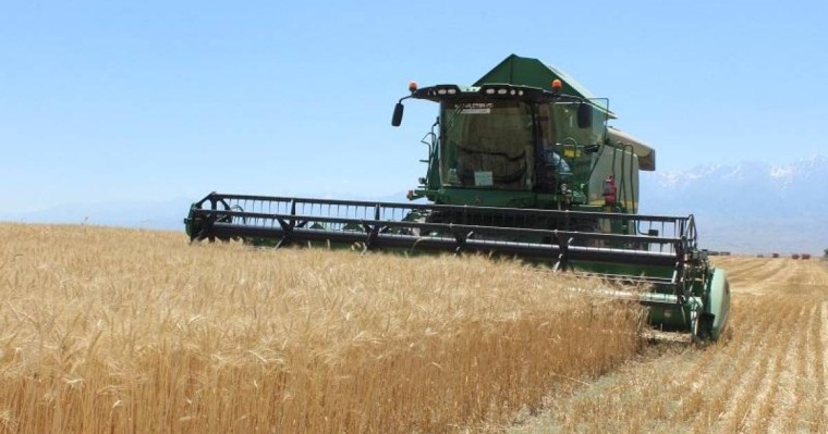 江布尔州秋收工作完成99%