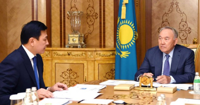 Нұрсұлтан Назарбаев елорда әкімі Алтай Көлгіновті қабылдады