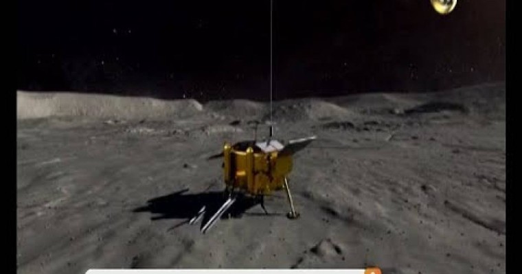 Китайский космический зонд «Чанъэ-4» приземлился на обратной стороне Луны
