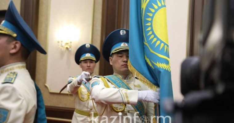 哈萨克斯坦总统宣誓就职仪式正式开始