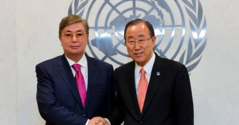 联合国前秘书长潘基文祝贺托卡耶夫当选哈萨克斯坦总统