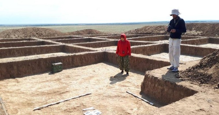 考古学家在阿克托别发现一处匈奴古墓