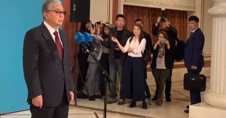 "Нұр Отан" кандидаты Қасым-Жомарт Тоқаев дауыс берді
