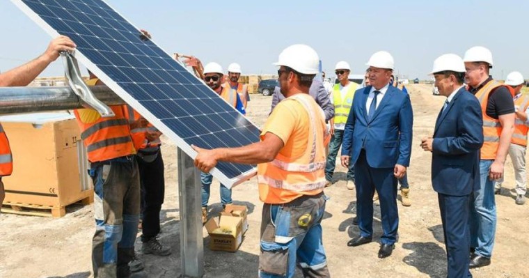 克孜勒奥尔达州一座50兆瓦光伏电站开工