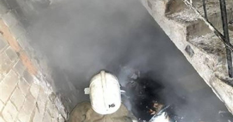 Семейде подьезде қалған қоқыстан өрт шықты