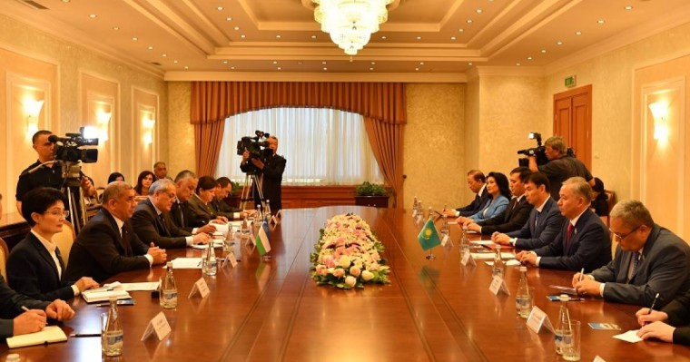 尼格马图林会见乌兹别克斯坦最高议会参议院议长