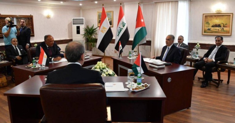 伊拉克、埃及和约旦外长商讨中东地区局势等问题