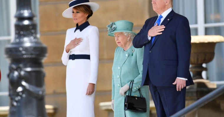 АҚШ президенті Трамп Елизавета патшайыммен кездесті