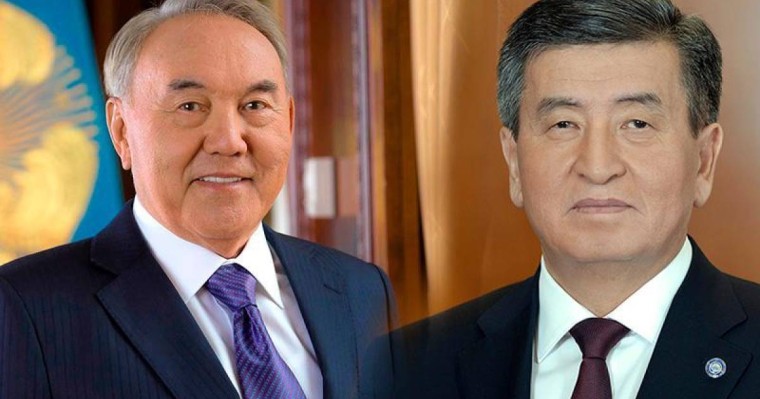 纳扎尔巴耶夫与吉尔吉斯总统吉恩别科夫通电话