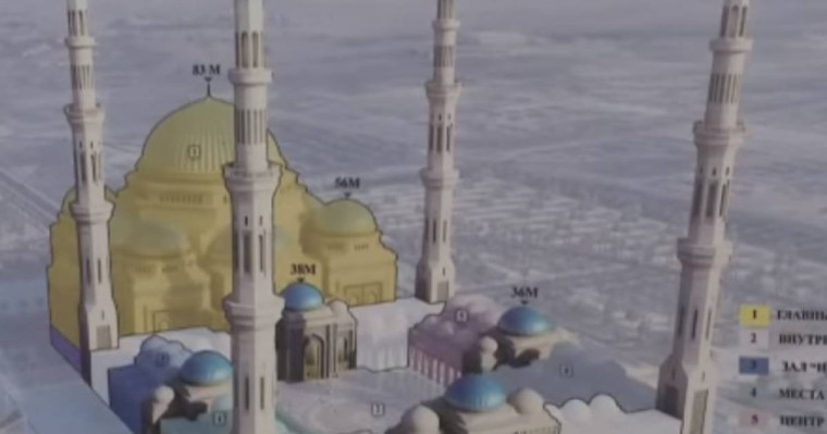 Астанада Орта Азиядағы ең үлкен мешіт салынады