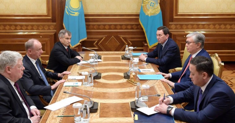 哈萨克斯坦总统会见俄罗斯安全会议秘书帕特鲁舍夫