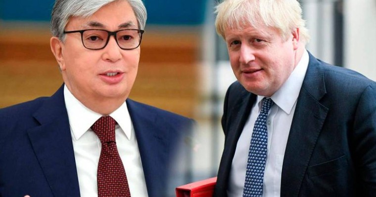 托卡耶夫总统致信祝贺鲍里斯•约翰逊当选英国首相