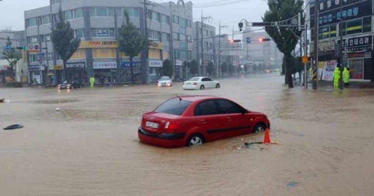 台风“米娜”袭击韩国致4人死亡2人失踪