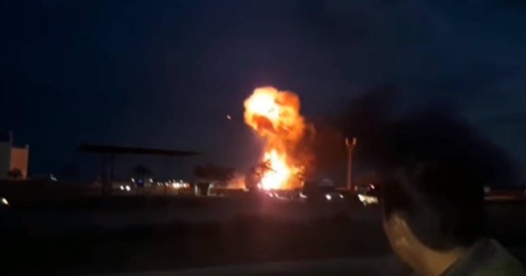 Маңғыстау облысында газ баллоны бар көлік жарылып кетті (видео)