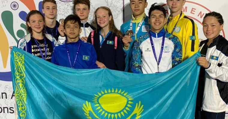 游泳亚青赛：哈萨克斯坦代表团再添4枚奖牌