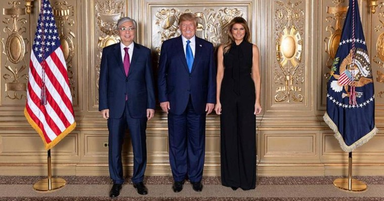 托卡耶夫同美国总统特朗普会晤