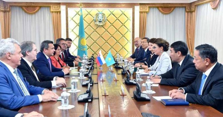 参议院议长会见斯洛伐克国民议会议长