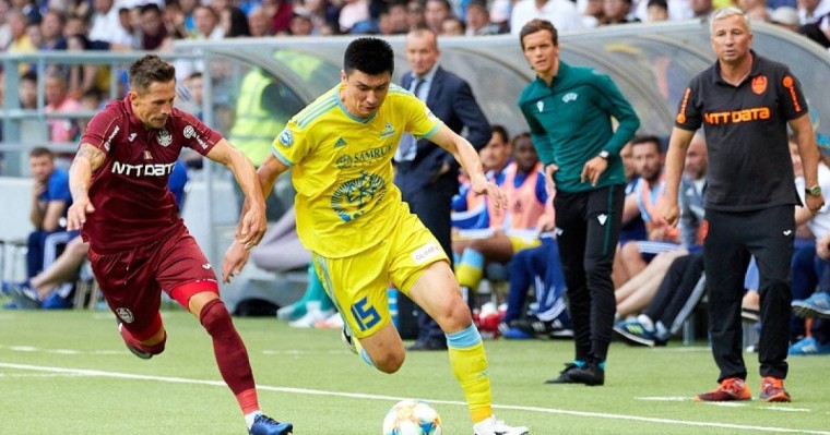 欧冠资格赛：阿斯塔纳球队主场战胜克卢日