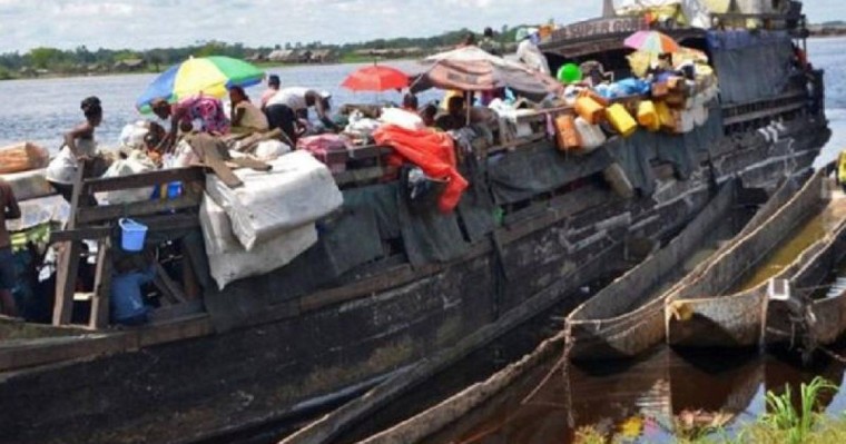 刚果河发生沉船事故 36人失踪