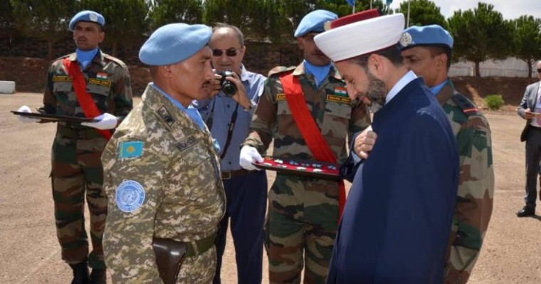 哈萨克斯坦驻黎巴嫩维和部队荣获联合国勋章