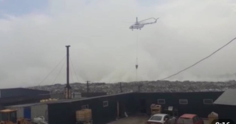 Алматы маңындағы қоқыс полигонындағы ірі өртті тікұшақпен сөндіріп жатыр - Қазақстан жаңалықтары