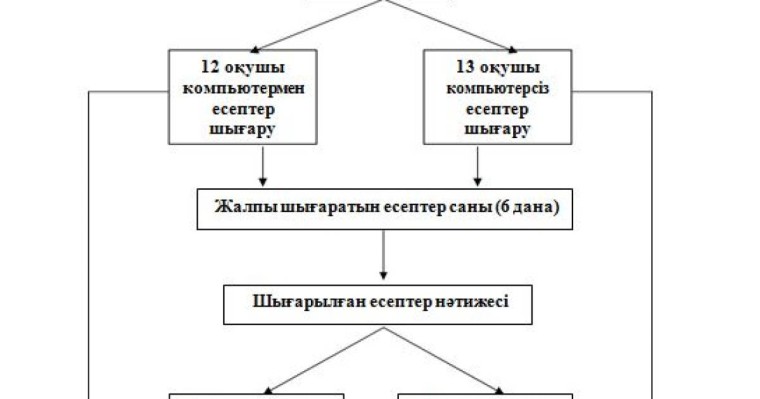 Компьютерде физика есептерін шығаруды оқушылардың жекелеп орындауы