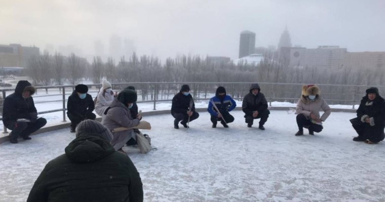 Нұр-Сұлтан мен Шымкентте де белсенділер орталыққа жиналды