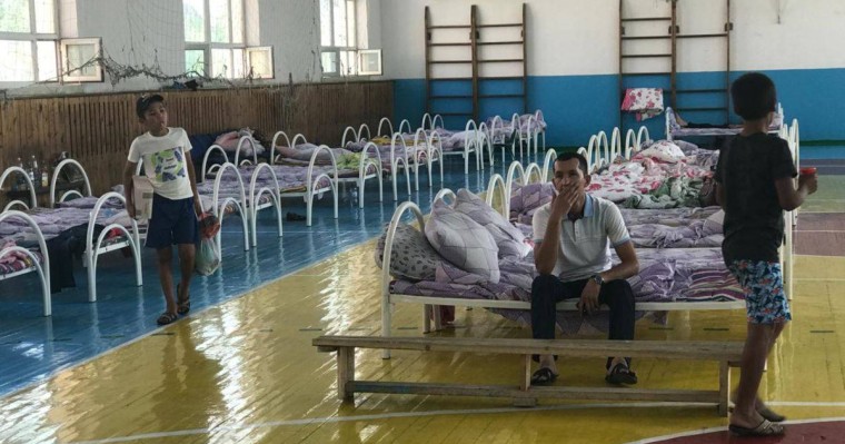 Арыс тұрғындары Шымкенттегі эвакуациялық бекетте