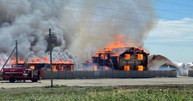Нұр-Сұлтанға жақын демалыс базасы өртке оранды - Қазақстан жаңалықтары