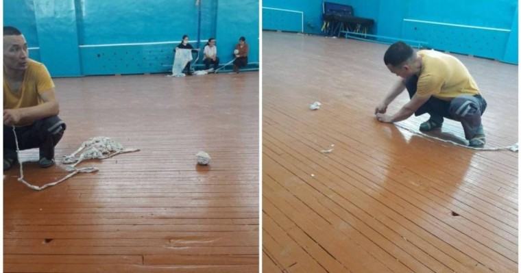 Мектептегі еденді мақтамен бітеу сәтін интернетке шығарған мұғалімге қысым көрсетілген