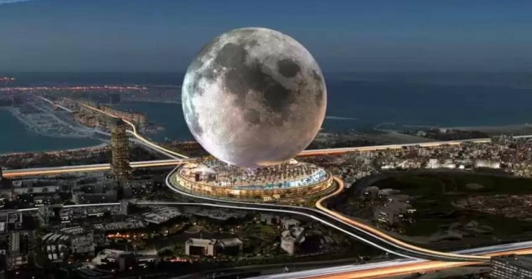 Дубайда Ай пішінінде зәулім ғимарат салынады