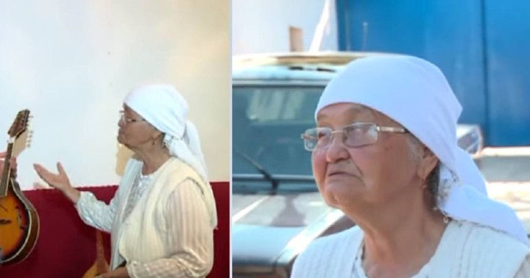 Түркістан облысында мандолинде ойнайтын әнші әжей тойға шығып, ақша тауып жүр (видео)